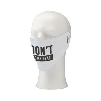 Branded Promotional COOL MASK FACE COVERING in White Face Mask From Concept Incentives.