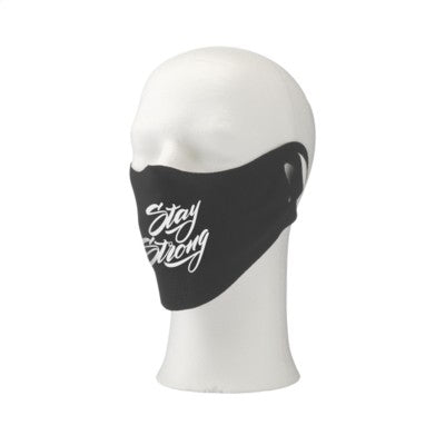 Branded Promotional COOL MASK FACE COVERING in Black Face Mask From Concept Incentives.