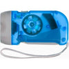 Branded Promotional SELF CHARGER KINETIC DYNAMO TORCH in Translucent Frosted Cobalt Blue Torch From Concept Incentives.