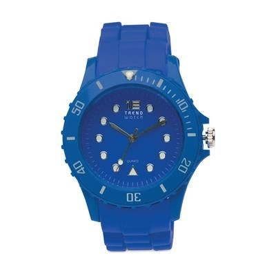 Branded Promotional TREND QUARTZ WATCH in Blue Watch From Concept Incentives.