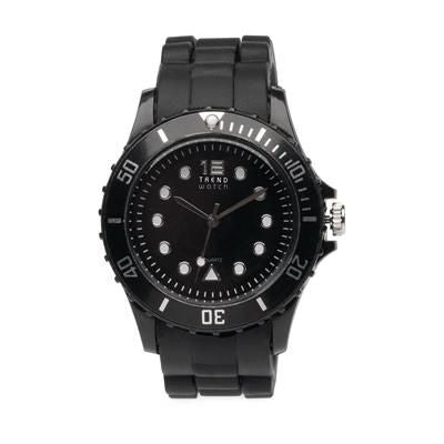 Branded Promotional TREND QUARTZ WATCH in Black Watch From Concept Incentives.
