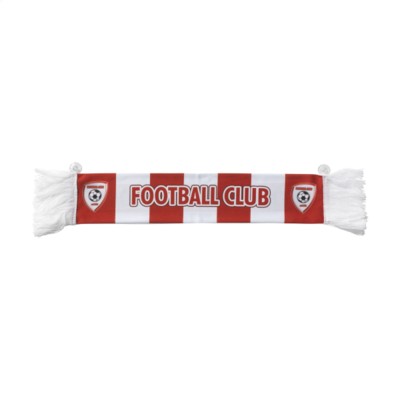 Branded Promotional SUPPORTER CAR SCARF SUBLIMATION in White Scarf From Concept Incentives.