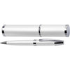 Branded Promotional METAL BALL PEN & MATCHING TUBE in White Pen From Concept Incentives.