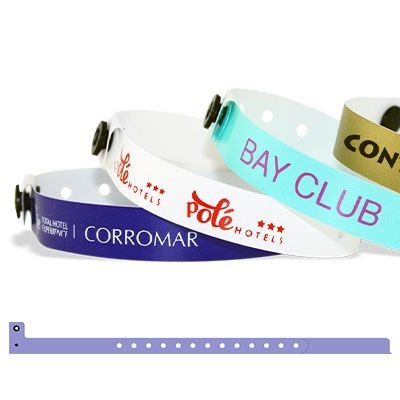 Branded Promotional CUSTOM PLASTIC WRISTBAND 13MM Wrist Band From Concept Incentives.