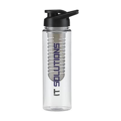 Branded Promotional TROPICAL DRINK DRINK BOTTLE in Black Sports Drink Bottle From Concept Incentives.
