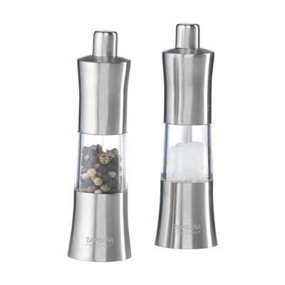 Branded Promotional SALT & PEPPER MILL in Silver Salt or Pepper Mill From Concept Incentives.