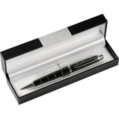 Branded Promotional LUXOR BALL PEN in Black Pen From Concept Incentives.