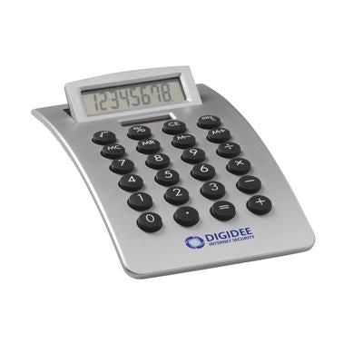 Branded Promotional STREAMLINE CALCULATOR in Black Calculator From Concept Incentives.