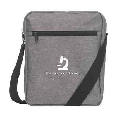 Branded Promotional GREYSTONE 10 INCH TABLETBAG in Grey Bag From Concept Incentives.