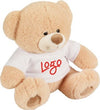 Branded Promotional BUDDY BEAR SOFT TOY with Tee Shirt in Brown Soft Toy From Concept Incentives.