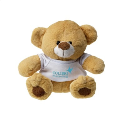 Branded Promotional IZZY BEAR in Brown Soft Toy From Concept Incentives.