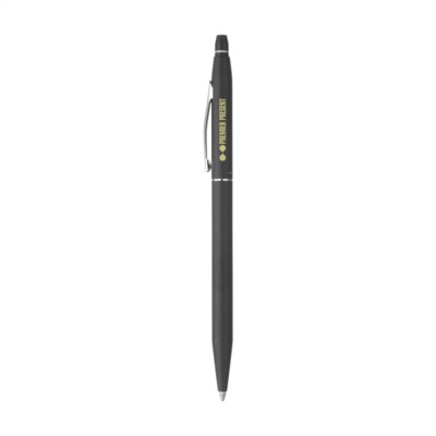 Branded Promotional CROSS CLICK CLASSIC BLACK PEN in Black Pen From Concept Incentives.