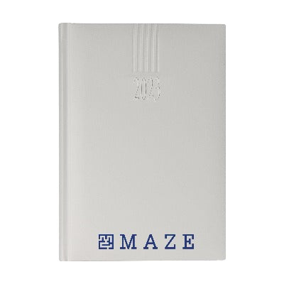 Branded Promotional EUROTOP BALACRON DIARY in Silver from Concept Incentives