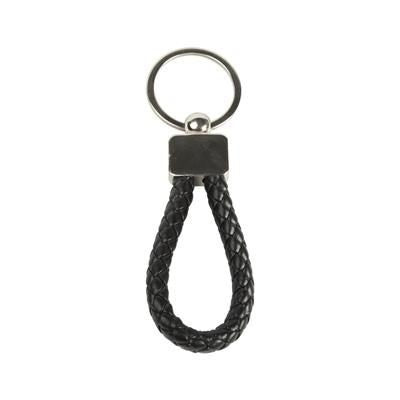 Branded Promotional BRAIDED KEYRING with Metal Plate Keyring From Concept Incentives.