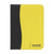 Branded Promotional PERUGIA A4 DOCUMENT FOLDER in Black & Yellow Document Wallet From Concept Incentives.