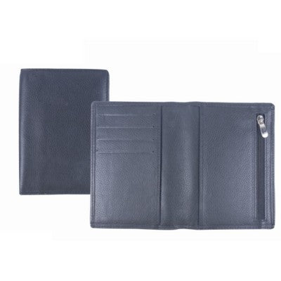 Branded Promotional GRAINED LEATHER PASSPORT HOLDER Passport Holder Wallet From Concept Incentives.