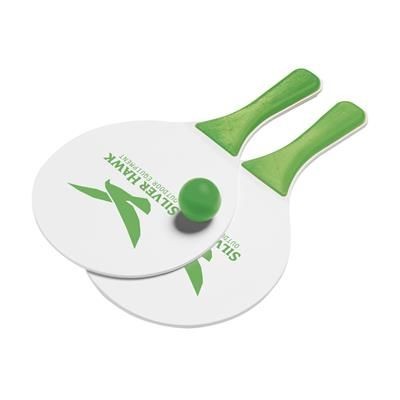 Branded Promotional BEACHTENNIS BEACH GAME in Green Beach Game From Concept Incentives.