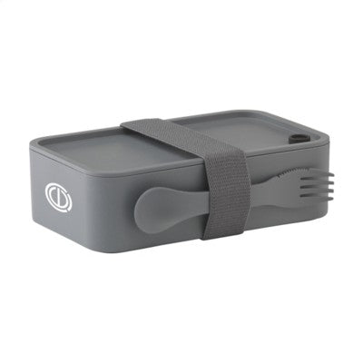 Branded Promotional BENTO ECO MEAL BOX WHEAT STRAW LUNCH BOX in Grey Lunch Box From Concept Incentives.