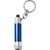 Branded Promotional METAL KEYRING TORCH LIGHT in Blue & Silver Torch From Concept Incentives.