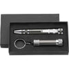 Branded Promotional PEN SHAPE SCREWDRIVER & TORCH in Grey & Silver Torch From Concept Incentives.