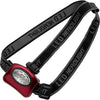 Branded Promotional ALUMINIUM METAL THREE FUNCTION HEAD TORCH in Red Torch From Concept Incentives.