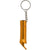 Branded Promotional METAL BOTTLE OPENER KEYRING TORCH LIGHT in Orange Bottle Opener From Concept Incentives.