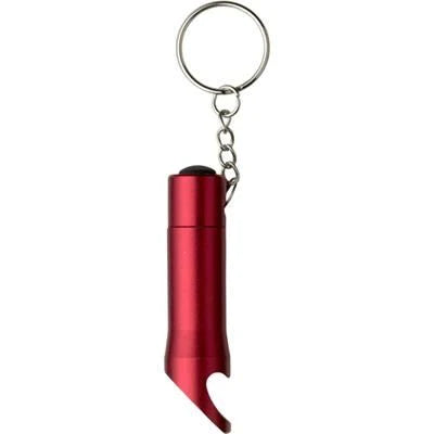 METAL BOTTLE OPENER KEYRING TORCH LIGHT