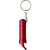 Branded Promotional METAL BOTTLE OPENER KEYRING TORCH LIGHT in Red Bottle Opener From Concept Incentives.