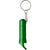 Branded Promotional METAL BOTTLE OPENER KEYRING TORCH LIGHT in Light Green Bottle Opener From Concept Incentives.