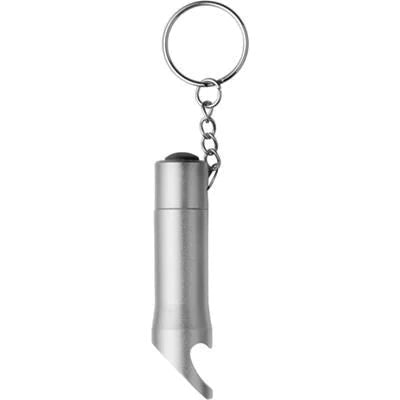 METAL BOTTLE OPENER KEYRING TORCH LIGHT