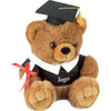 Branded Promotional PROFESSOR SOFT TOY BEAR with Graduation Gown, Cap & Diploma in Brown Soft Toy From Concept Incentives.