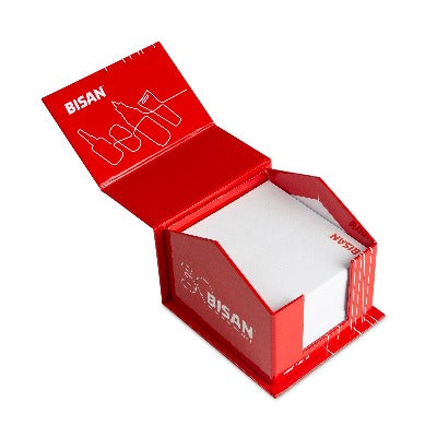 Branded Promotional HARD COVER NOTE PAD BOX in House Shape Note Pad from Concept Incentives