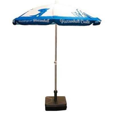 Branded Promotional ALUMINIUM METAL PARASOL Parasol Umbrella From Concept Incentives.