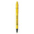 Branded Promotional BARON EXTRA RETRACTABLE PLASTIC BALL PEN in Solid Yellow Pen From Concept Incentives.