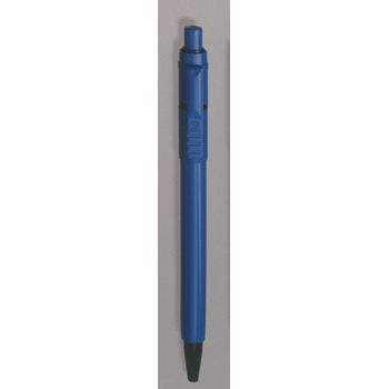 Branded Promotional BARON EXTRA RETRACTABLE PLASTIC BALL PEN in Solid Light Blue Pen From Concept Incentives.