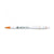 Branded Promotional BARON FT RETRACTABLE PLASTIC BALL PEN in White with Orange Pen From Concept Incentives.