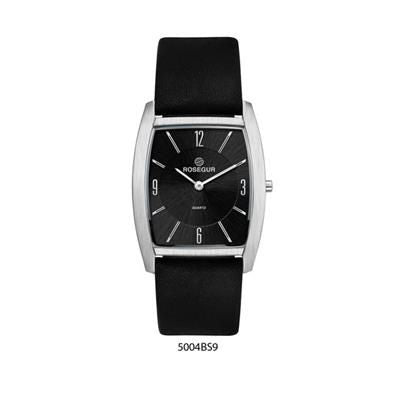 Branded Promotional CLASSIC BLACK DIAL WATCH with Black Strap Watch From Concept Incentives.