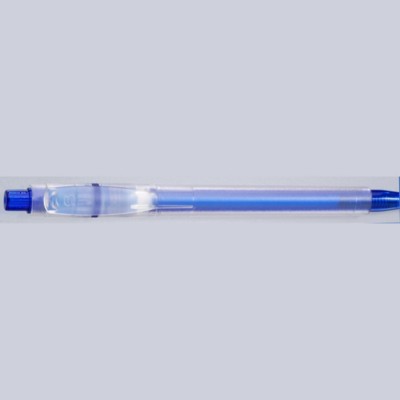 Branded Promotional BARON ICE RETRACTABLE PLASTIC BALL PEN in Dark Blue Pen From Concept Incentives.