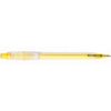 Branded Promotional BARON ICE RETRACTABLE PLASTIC BALL PEN in Yellow Pen From Concept Incentives.