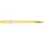 Branded Promotional BARON ICE RETRACTABLE PLASTIC BALL PEN in Yellow Pen From Concept Incentives.