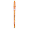 Branded Promotional BARON ICE RETRACTABLE PLASTIC BALL PEN in Orange Pen From Concept Incentives.