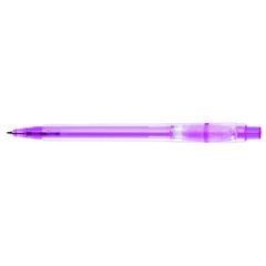 Branded Promotional BARON ICE RETRACTABLE PLASTIC BALL PEN in Lilac Pen From Concept Incentives.