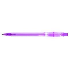 Branded Promotional BARON ICE RETRACTABLE PLASTIC BALL PEN in Lilac Pen From Concept Incentives.