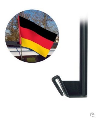 Branded Promotional FLAG CLIP in Black Flag From Concept Incentives.