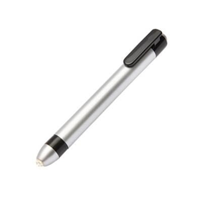 Branded Promotional PEN TORCH in Silver & Black Torch From Concept Incentives.