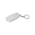 Branded Promotional CLICKER KEYRING TORCH LIGHT in White Torch From Concept Incentives.