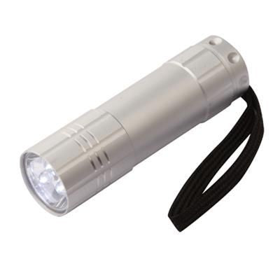 Branded Promotional ALUMINIUM METAL TORCH in Silver Torch From Concept Incentives.