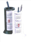 Branded Promotional CYLINDRICAL DESK CALENDAR & PEN POT Calendar From Concept Incentives.