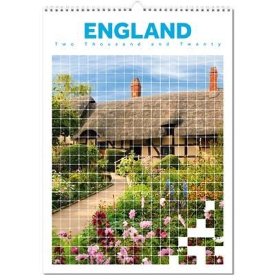 Branded Promotional ENGLAND OPTIMA WALL 12 LEAF CALENDAR Calendar From Concept Incentives.