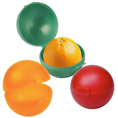 Branded Promotional PLASTIC ORANGE STORAGE BOX Fruit Case From Concept Incentives.
